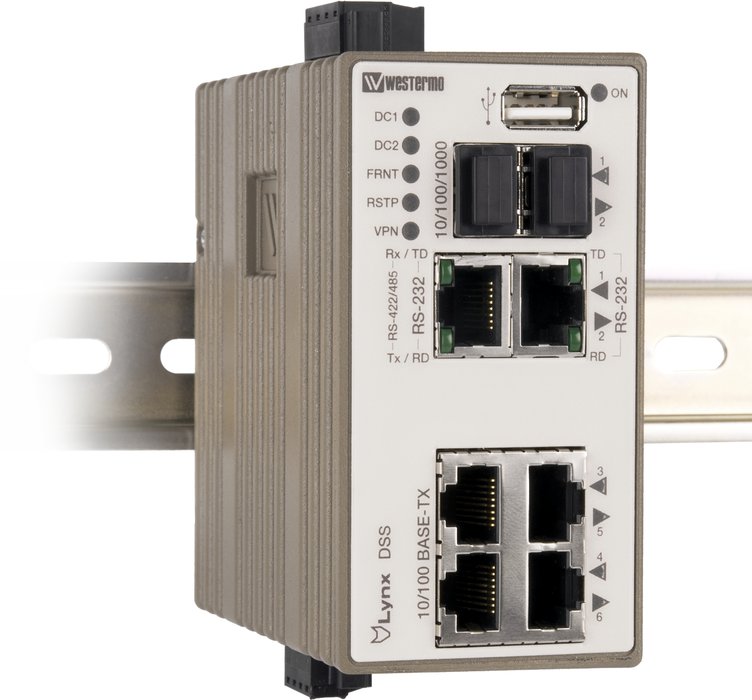Il device server switch Westermo offre connessione IP a dispositivi seriali legacy e funzionalità di routing